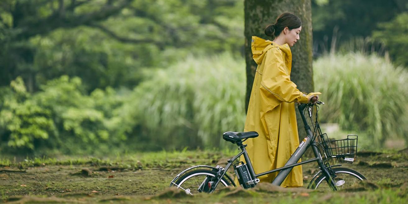 大好評です カジメイク レインポンチョ 自転車のカゴまで覆える