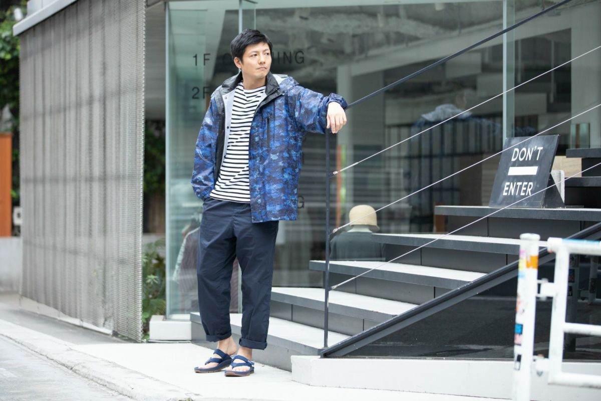 詳細：着用イメージ デジカモ  ［男性モデルのサイズ］身長:174cm 着用サイズ：L