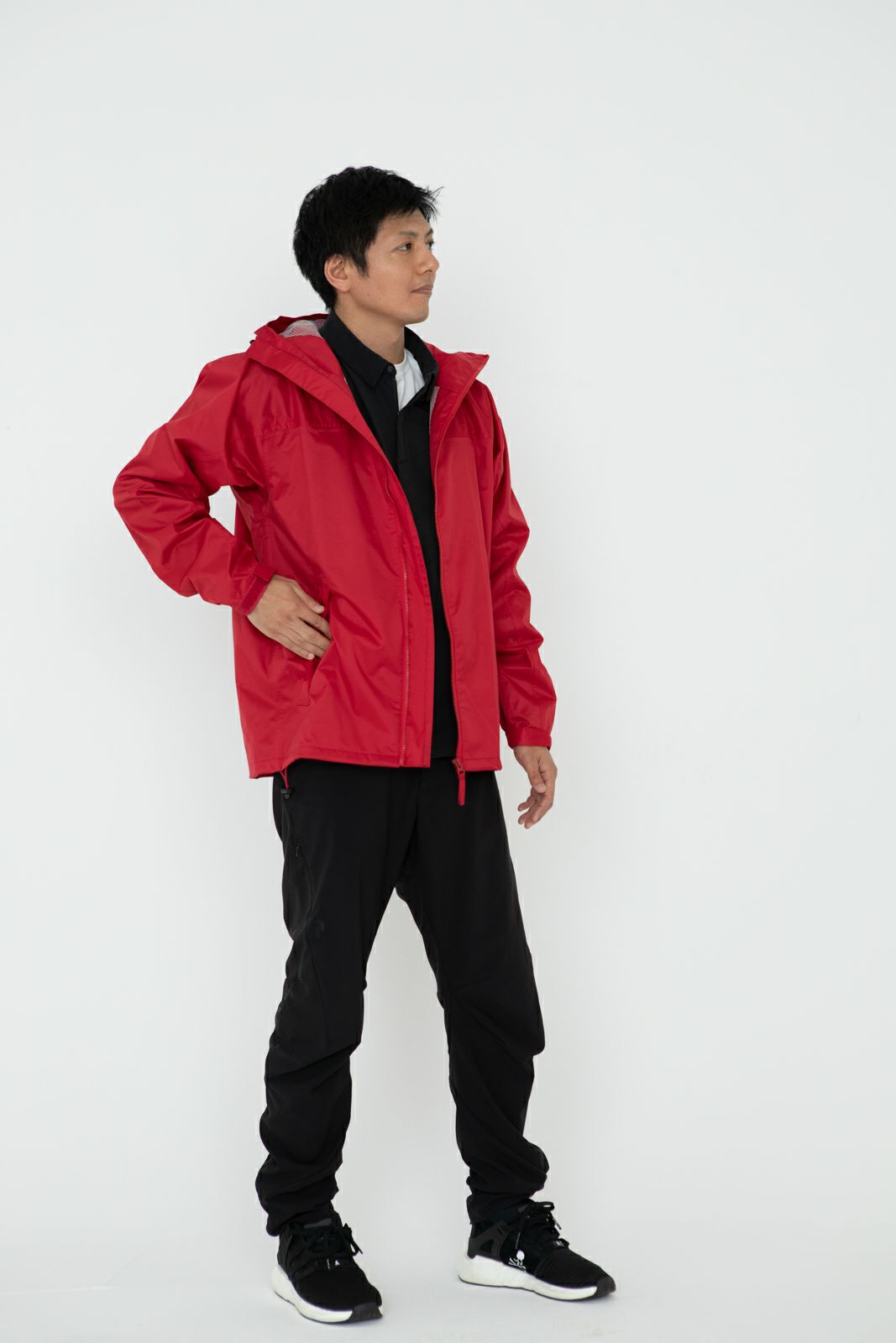 着用イメージ：レッド［男性モデルのサイズ］身長:174cm 着用サイズ：L