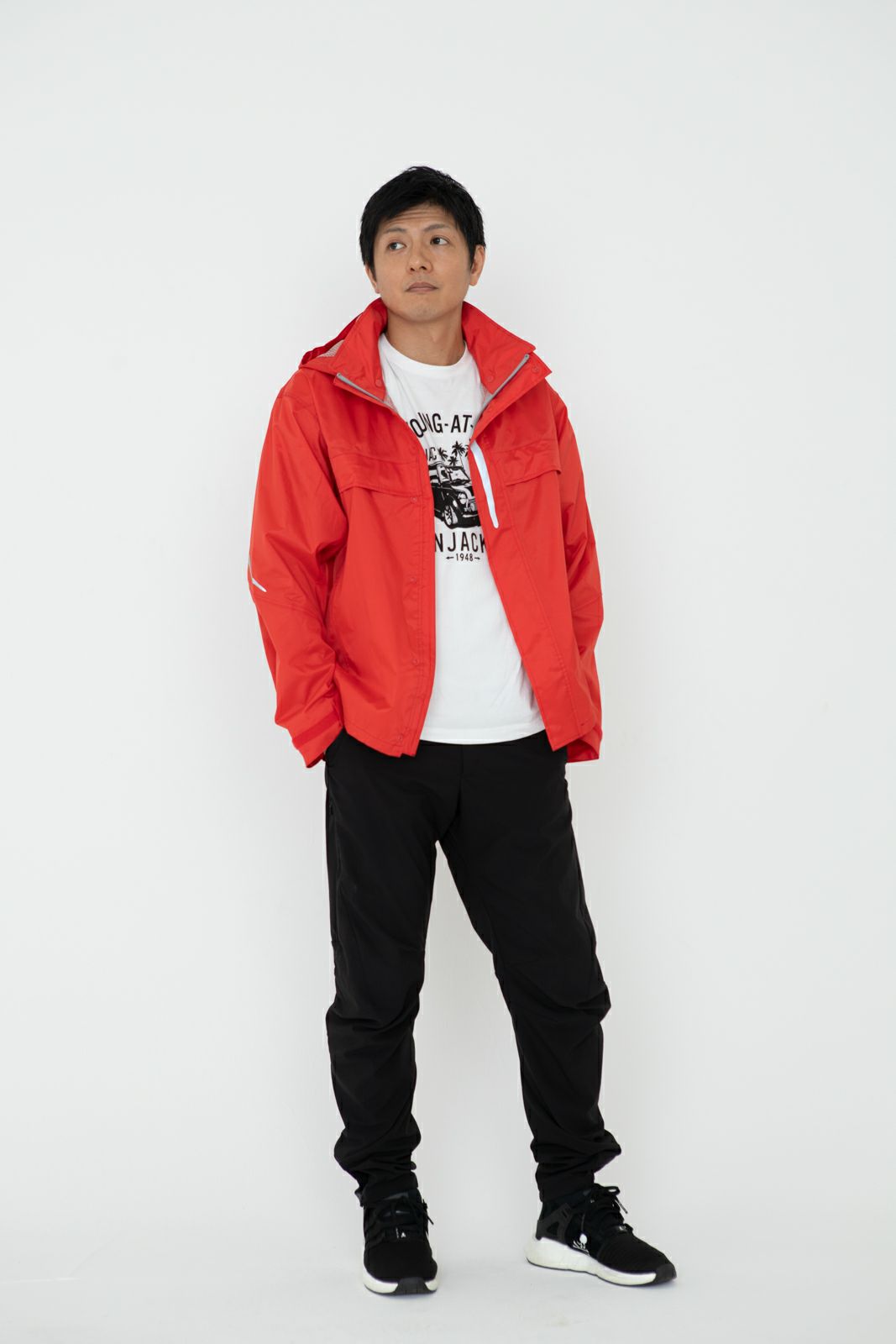 ［男性モデルのサイズ］身長:174cm 着用サイズ：L