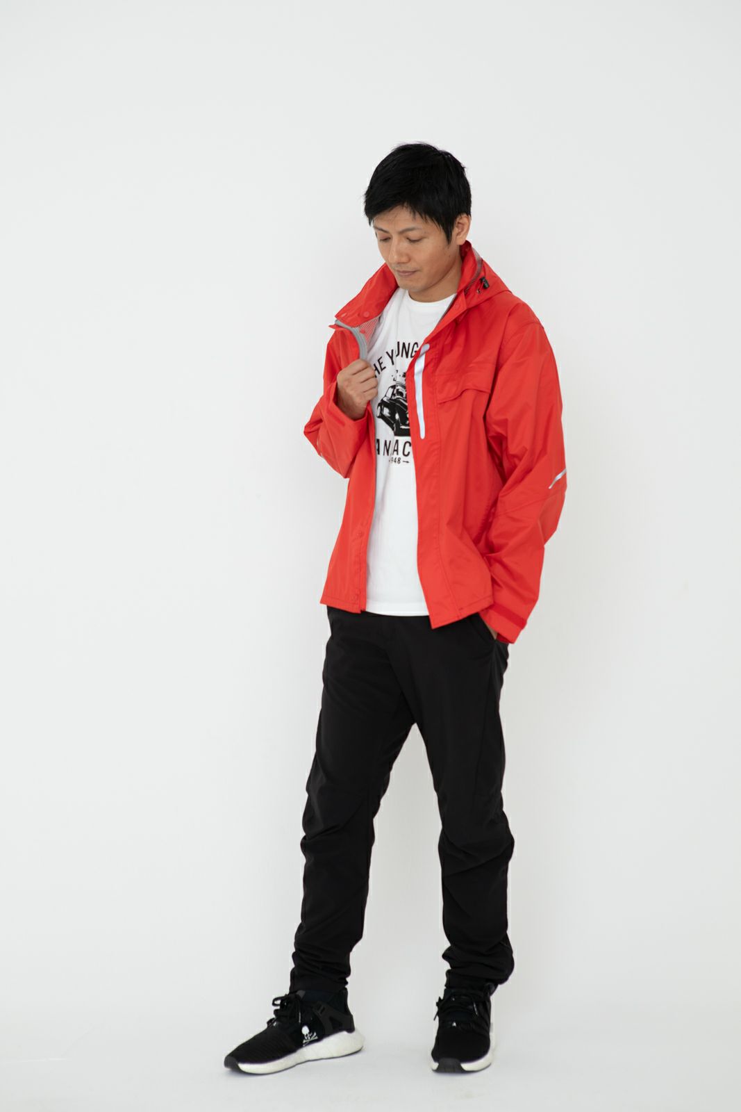 ［男性モデルのサイズ］身長:174cm 着用サイズ：L