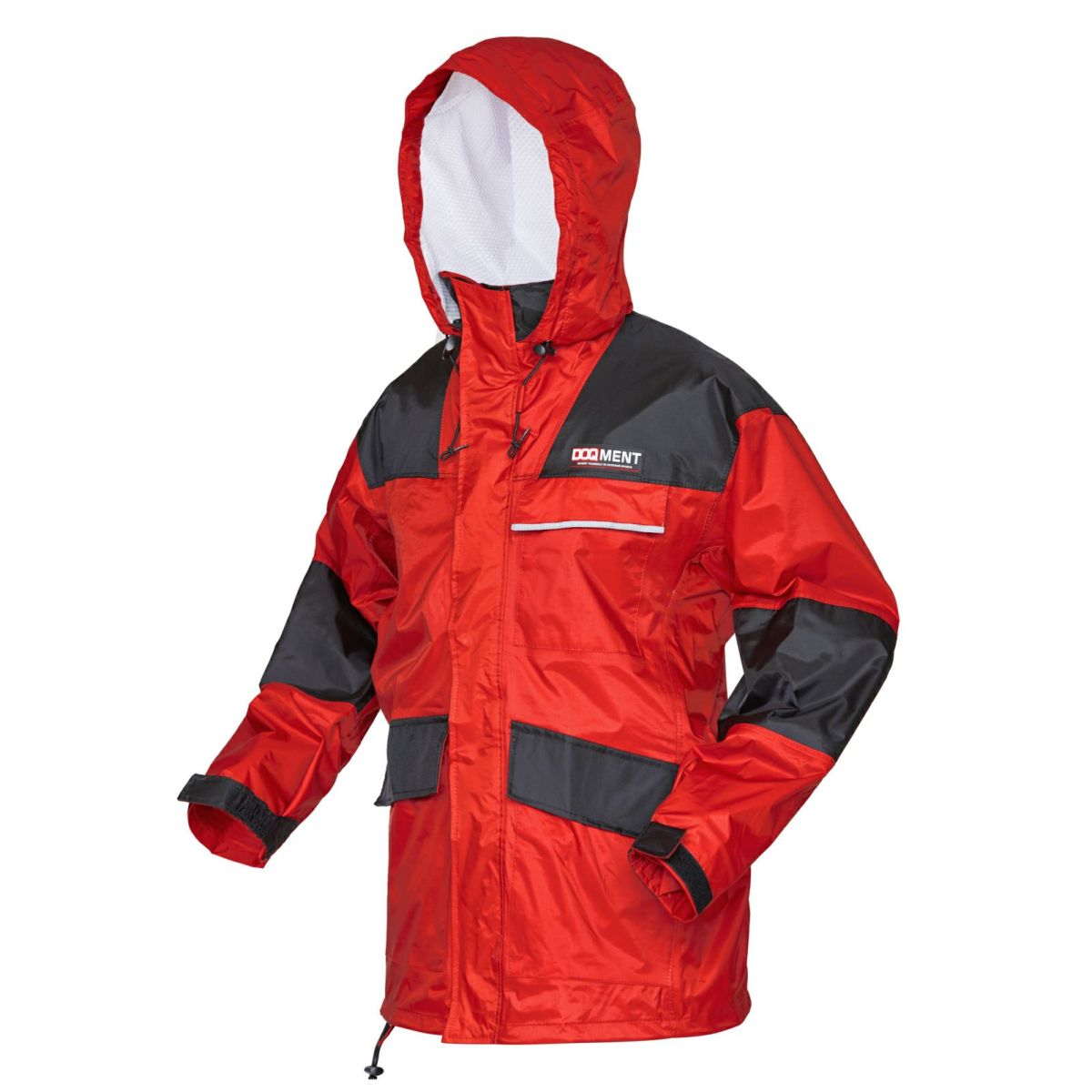 レッド ジャケット 前面 フード有り