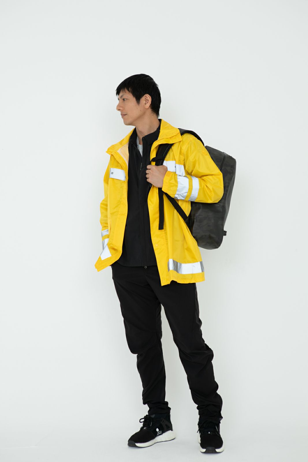 ［男性モデルのサイズ］身長:174cm 着用サイズ：L