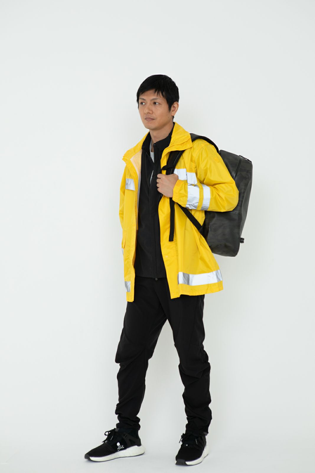 ［男性モデルのサイズ］身長:174cm 着用サイズ：L