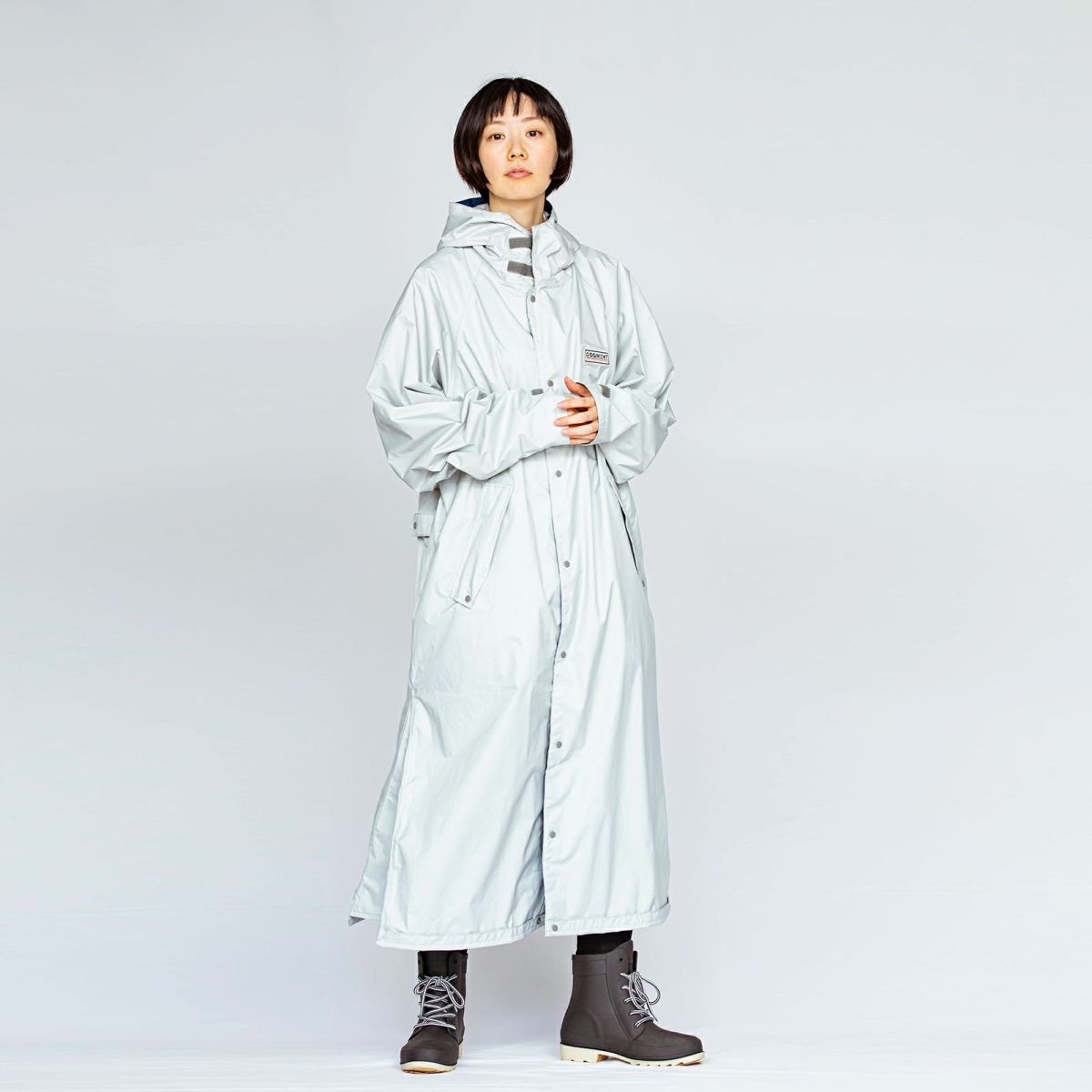 ［女性モデルのサイズ］身長:168cm 着用サイズ：L ／（長靴）6437 ピラルク レインブーツ