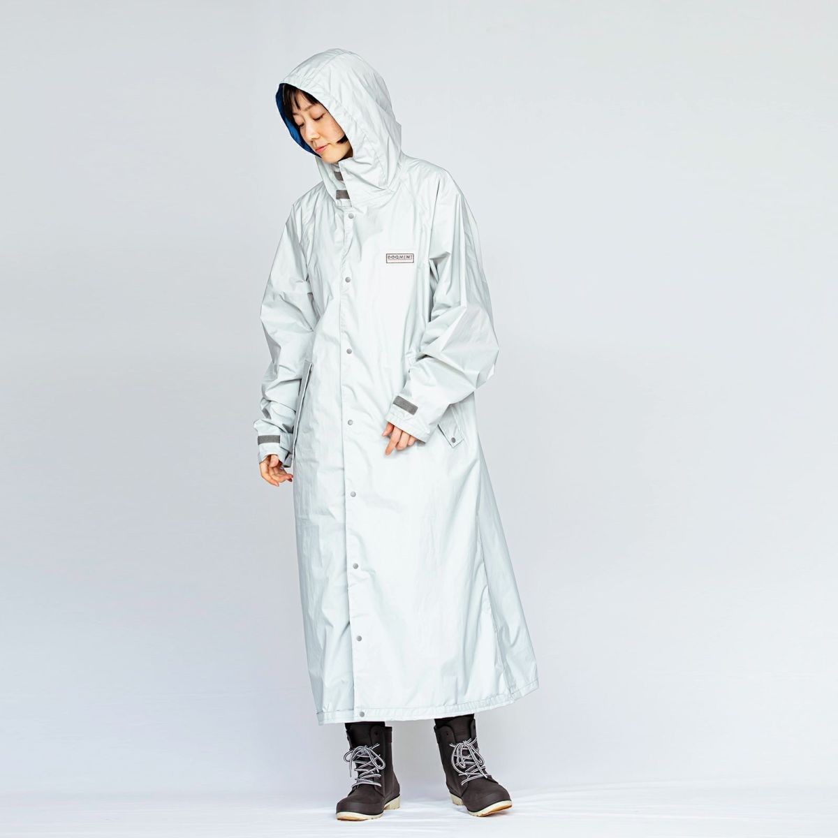 ［女性モデルのサイズ］身長:168cm 着用サイズ：L ／（長靴）6437 ピラルク レインブーツ