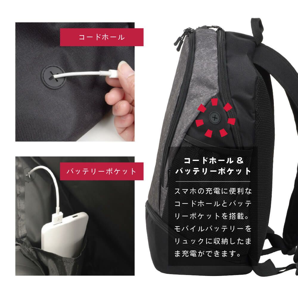 9120 アクティブパック 20L（シューズ収納ポケット付き