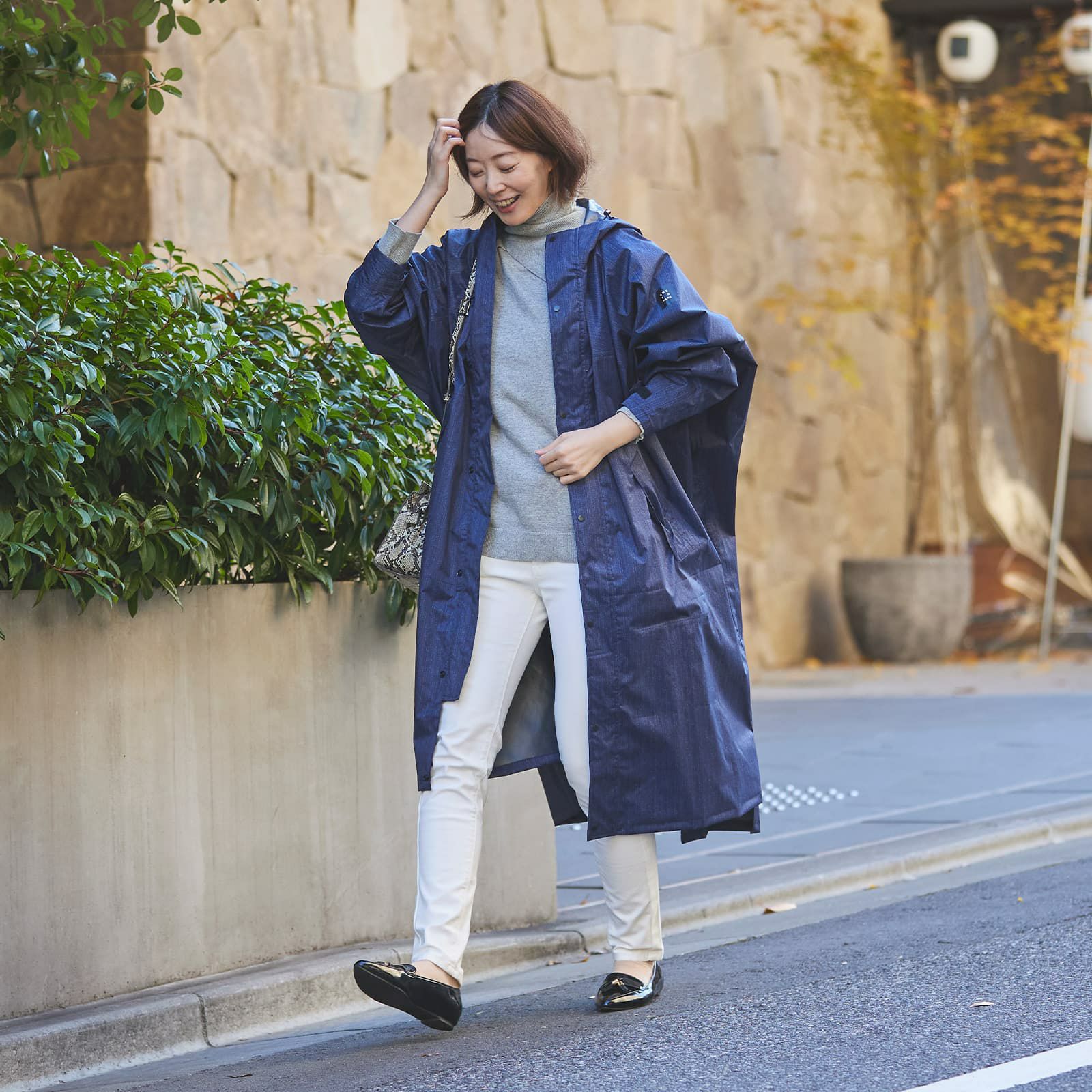 詳細：着用イメージ ［女性モデルのサイズ］身長:166cm 着用サイズ：L
