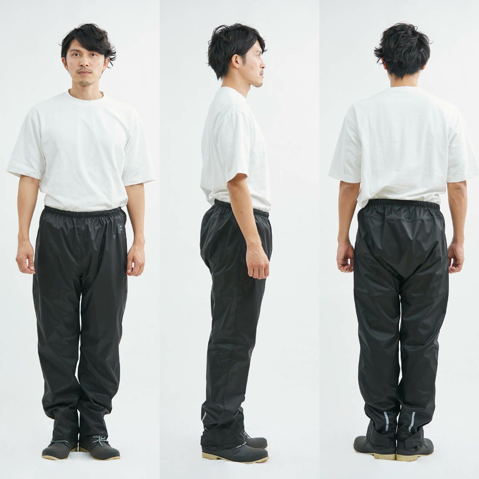 詳細：着用イメージ ブラック ［男性モデルのサイズ］身長:181cm 着用サイズ：L