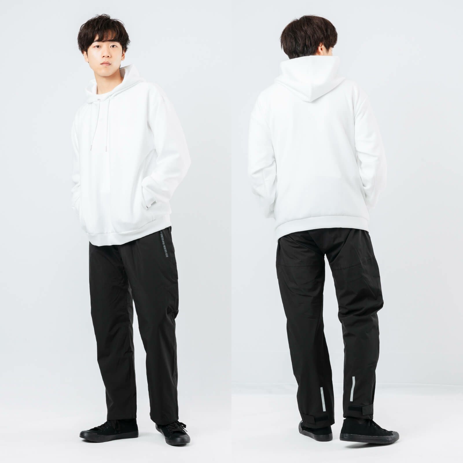 詳細：着用イメージ ［男性モデルのサイズ］身長:180cm 着用サイズ：L