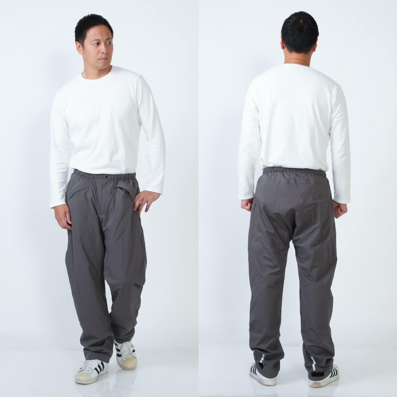 詳細：着用イメージ ［男性モデルのサイズ］身長:176cm 着用サイズ：L
