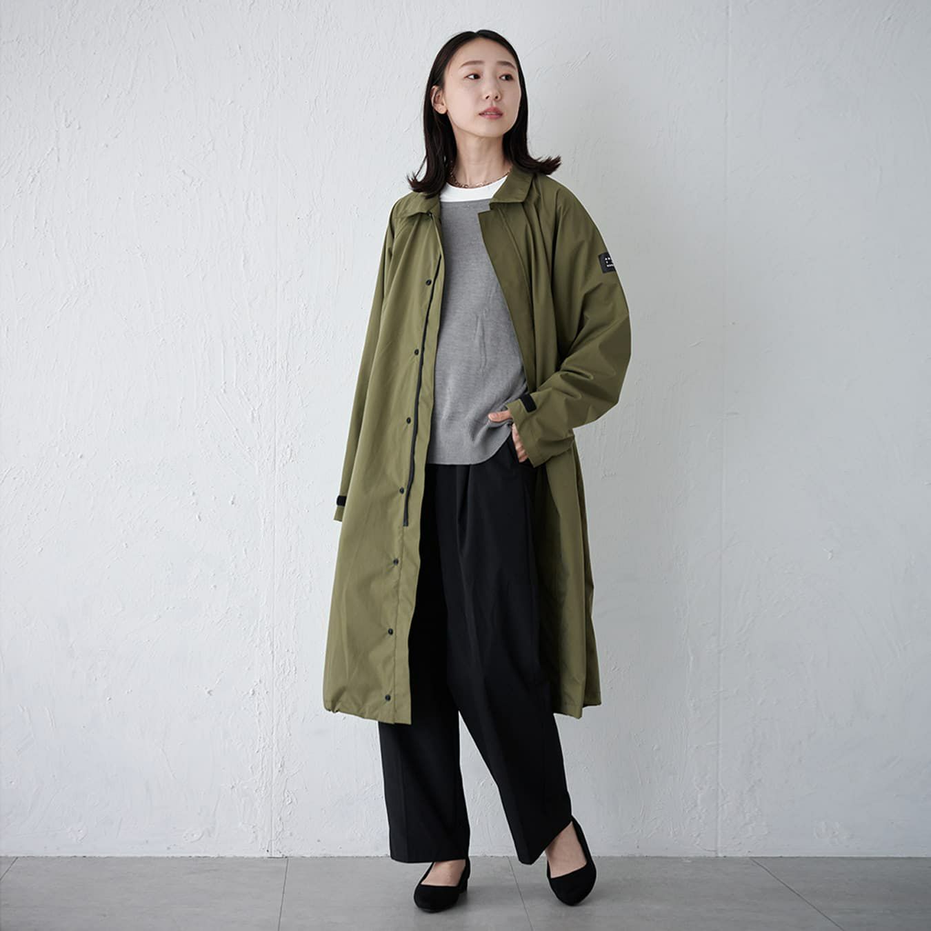 女性モデル：165cm ／ Mサイズ着用