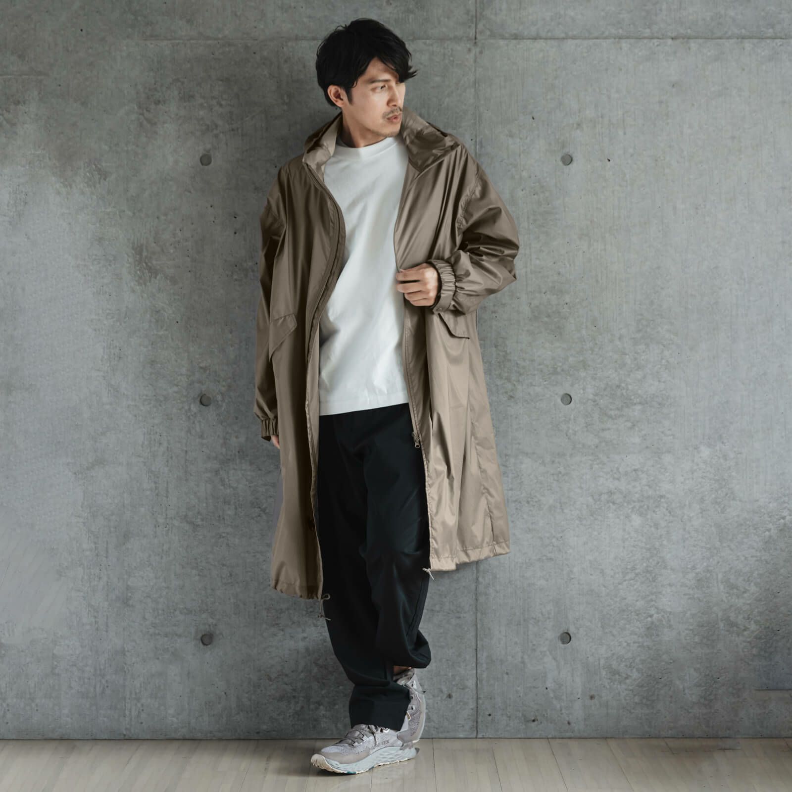 着用イメージ　身長181cm　着用サイズ：M