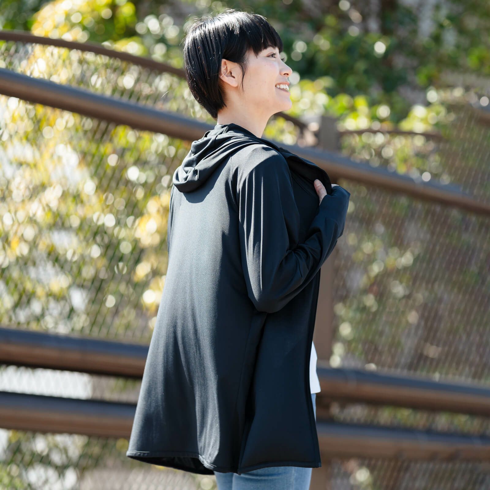 女性モデル 身長160cm 着用サイズ：L