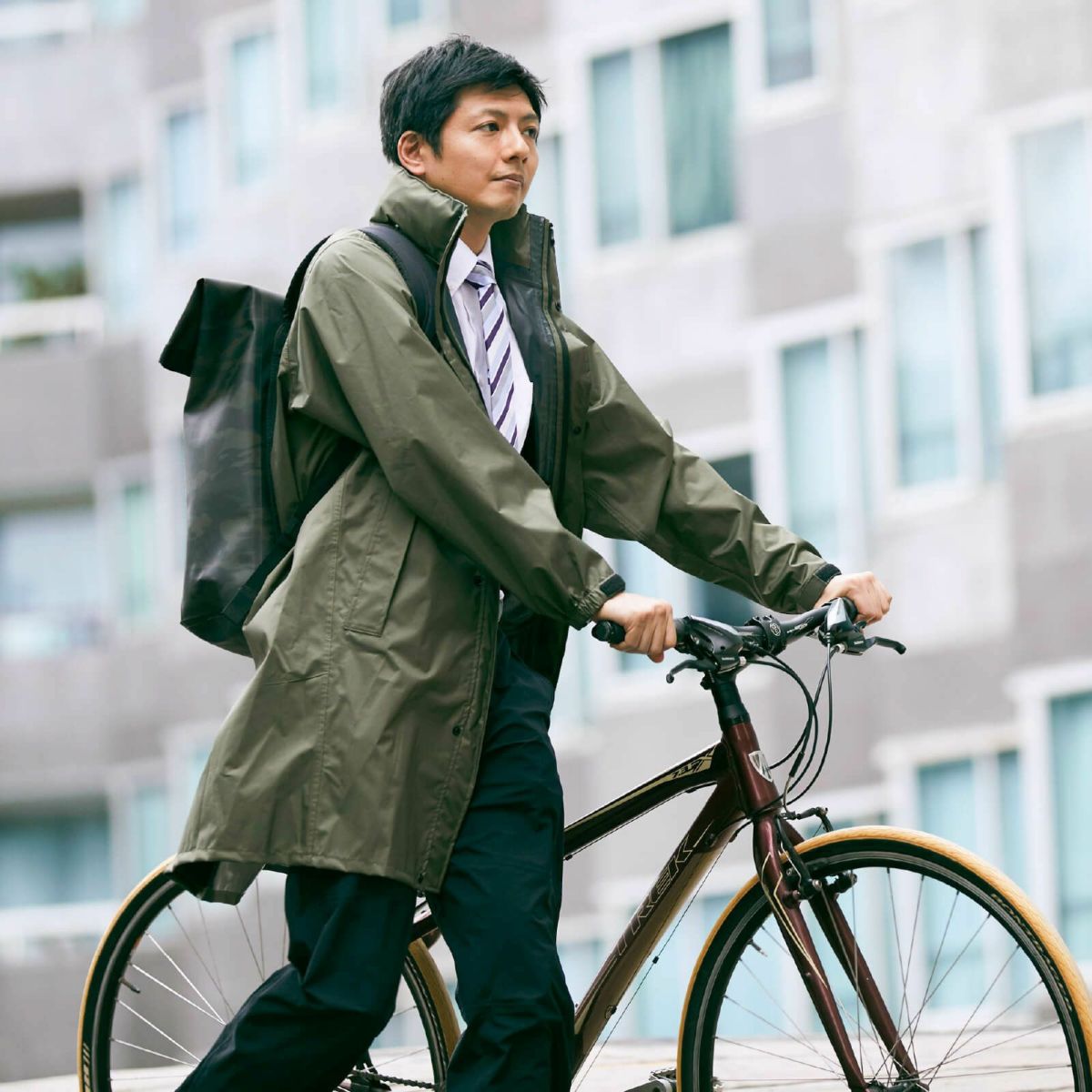 送料無料 上下セット】7590 バッグインコート ＋AH-201 4WAYストレッチ