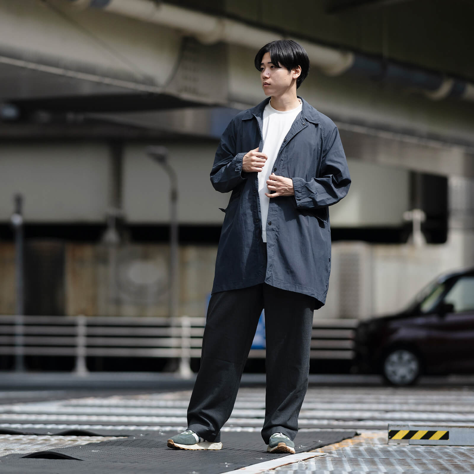 モデル：165cm／Mサイズ着用