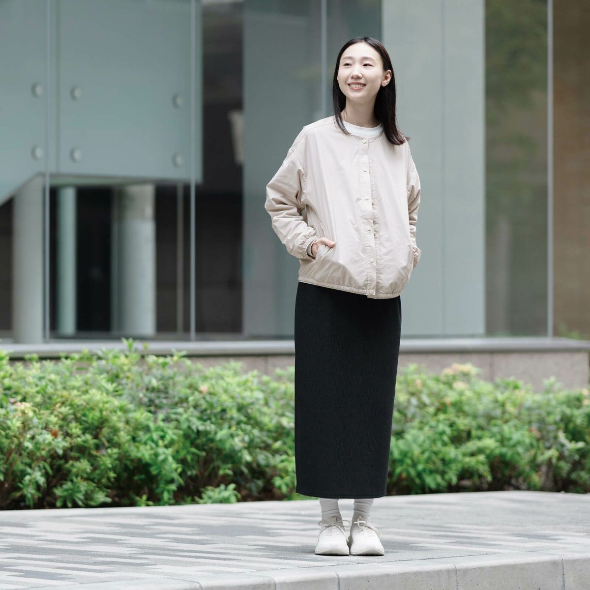 モデル：165cm／Lサイズ着用