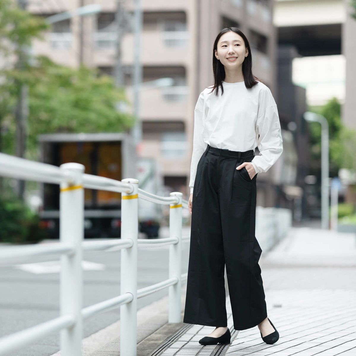 モデル：165cm／Lサイズ着用