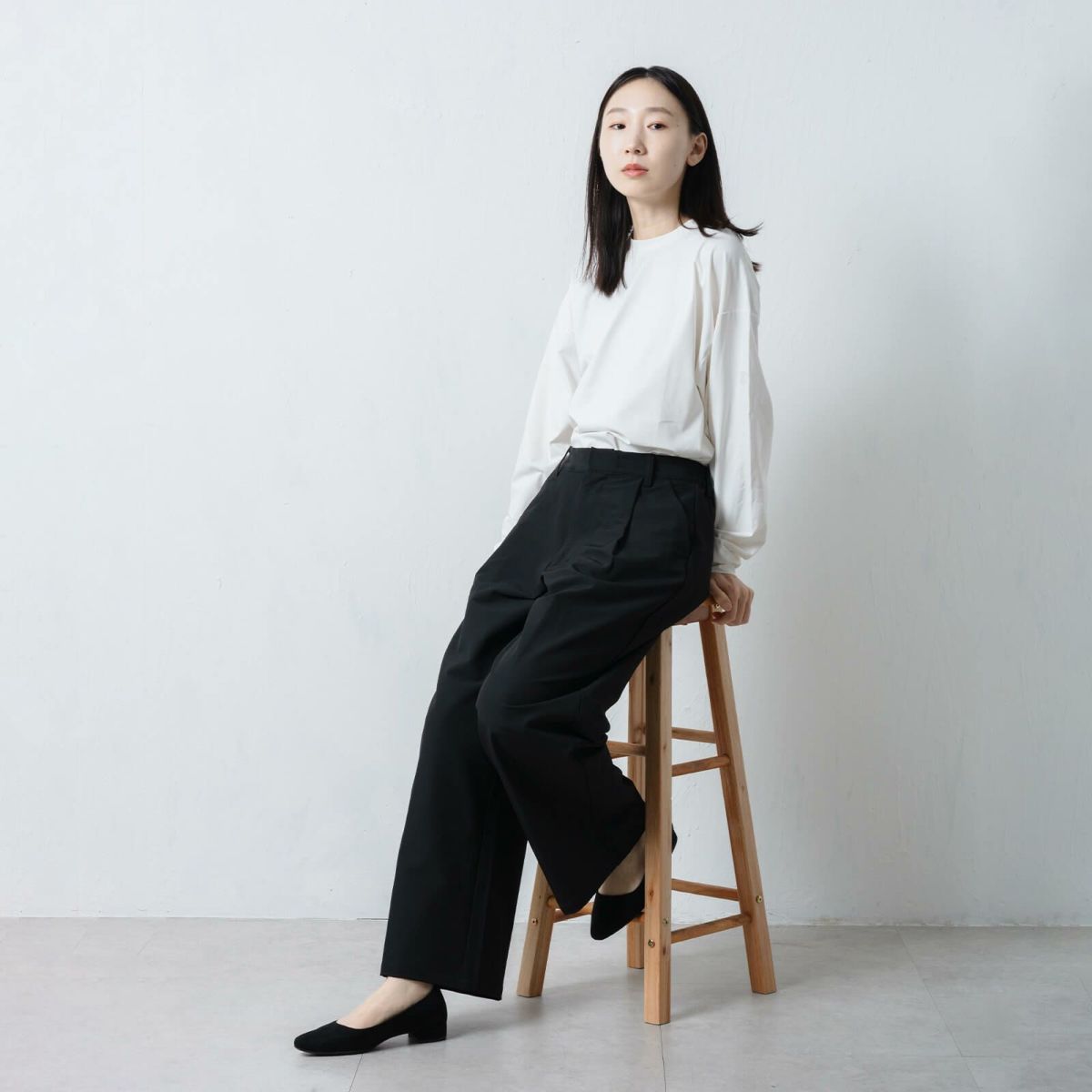 モデル：165cm／Lサイズ着用