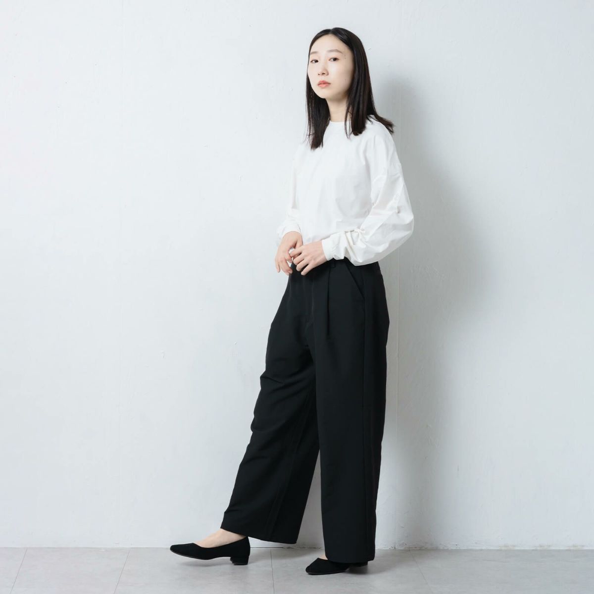 モデル：165cm／Lサイズ着用