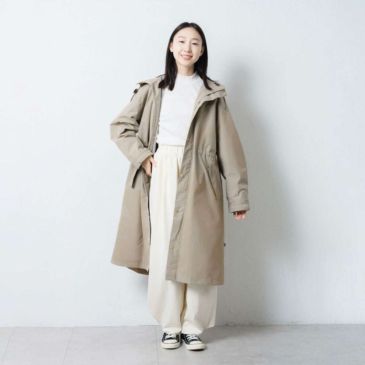 モデル：165cm／Lサイズ着用