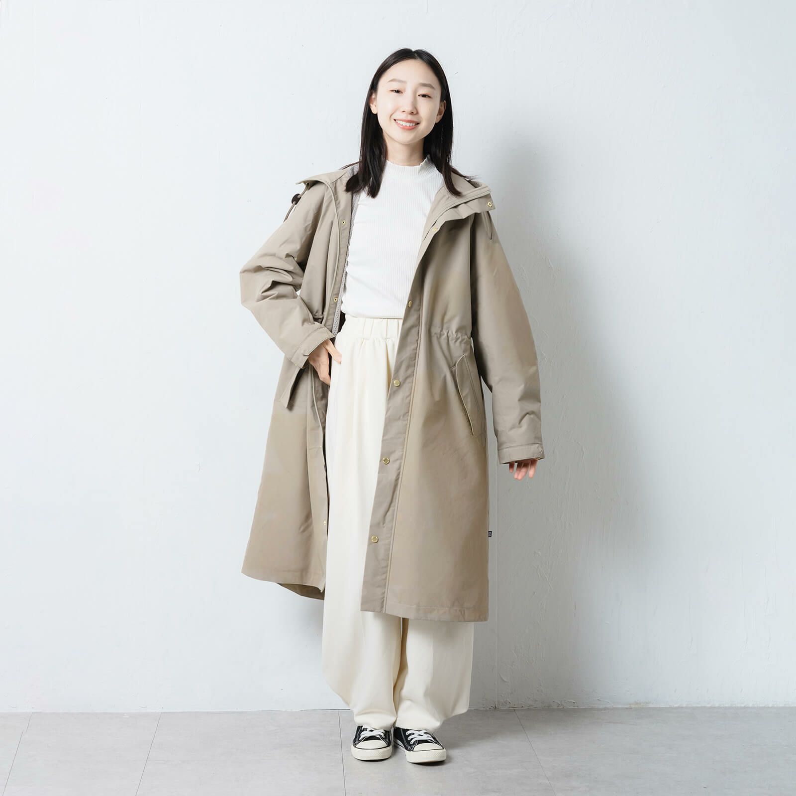 モデル：165cm／Lサイズ着用
