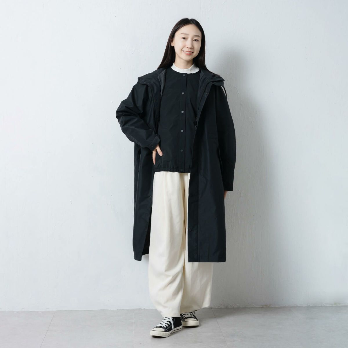 モデル：165cm／Lサイズ着用