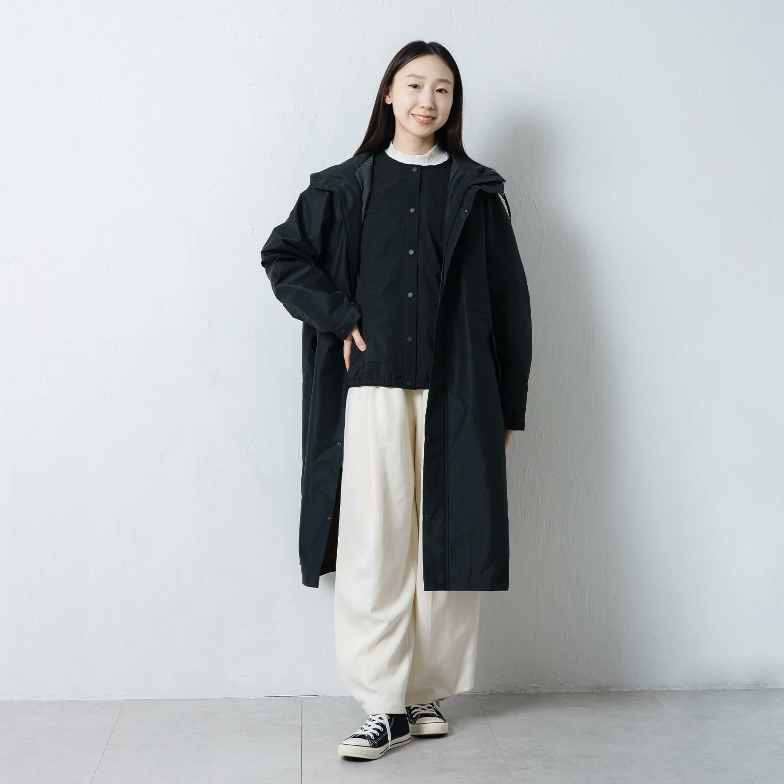 モデル：165cm／Lサイズ着用