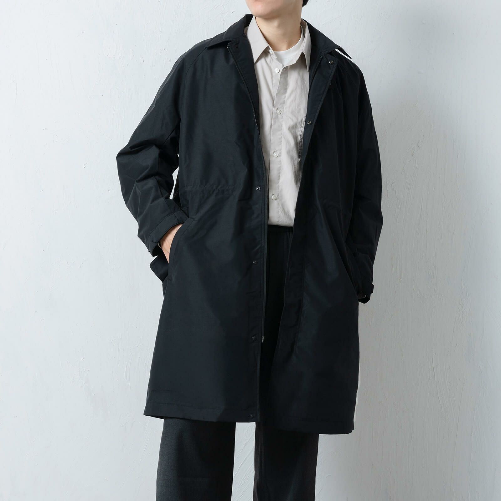 訳アリ✨ジョルジオアルマーニ✨ステンカラーコート　スプリングコート　ブラック　黒 訳アリ✨ジョルジオアルマーニ✨ステンカラーコート スプリングコート