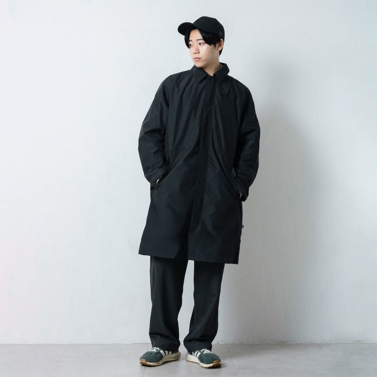 AH-1017 ウォームステンカラーコート | レインコート レインポンチョ