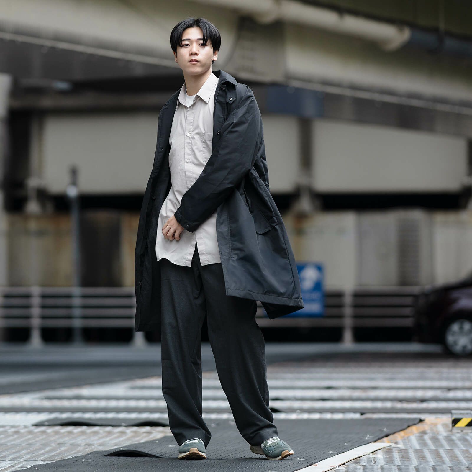 モデル：181cm／Lサイズ着用 ※セット内容と異なるパンツ着用